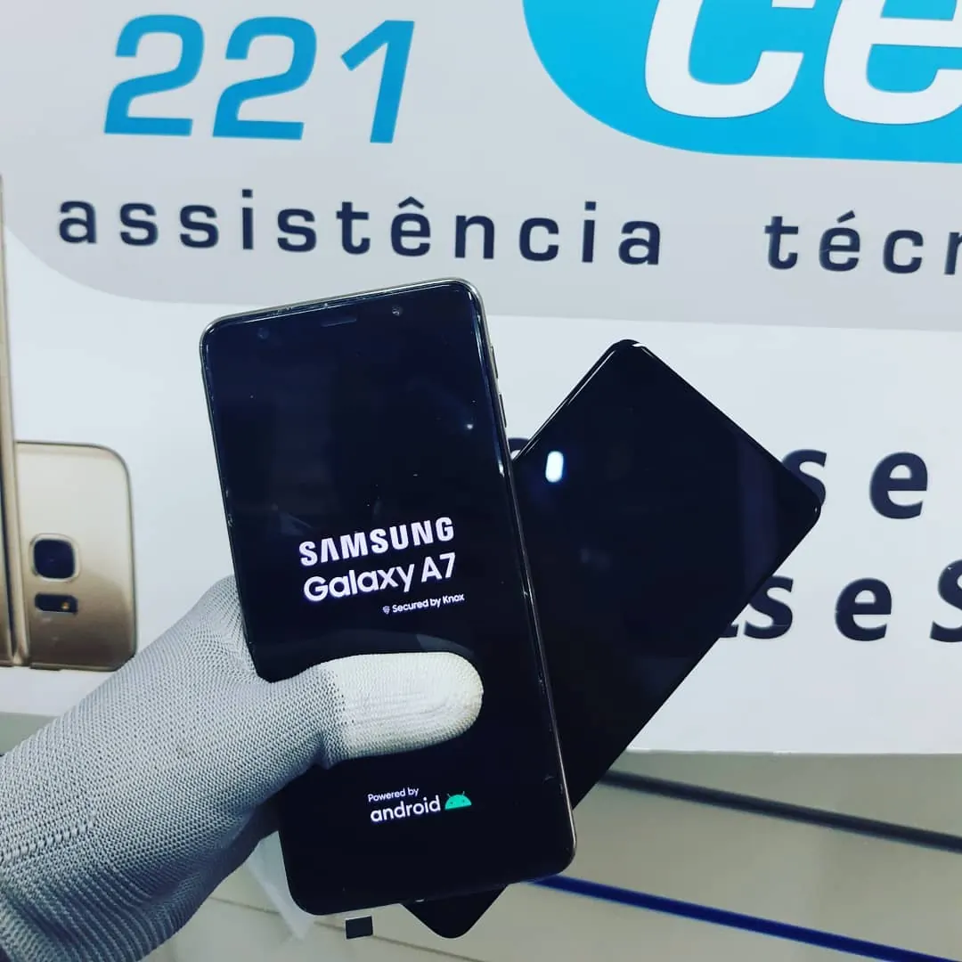 Aparelho Samsung após serviço técnico